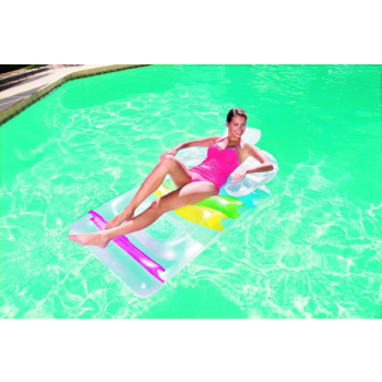 Materac do pływania 2w1 Fotel Leżak BESTWAY + Zestaw naprawczy